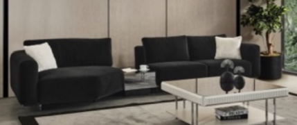 SECTIONAL 4 SEATER WITH MIRROR TABLE