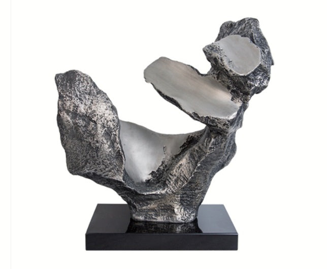 Black -Sliver  resin decoration