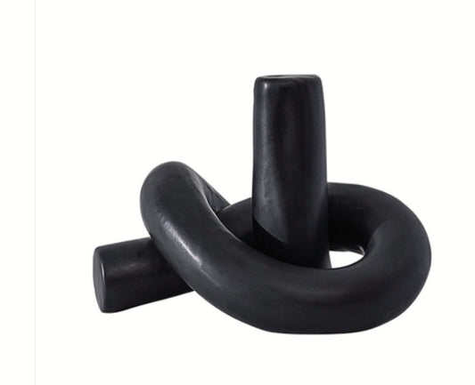 Black Tree knot ornament-B