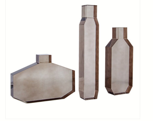 Grey  glass decoration-B