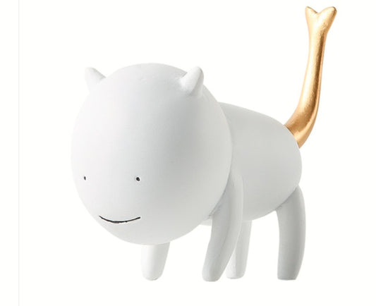 Simulation cat white