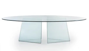 Mesa de Comedor Amendoa Clear Glass VT