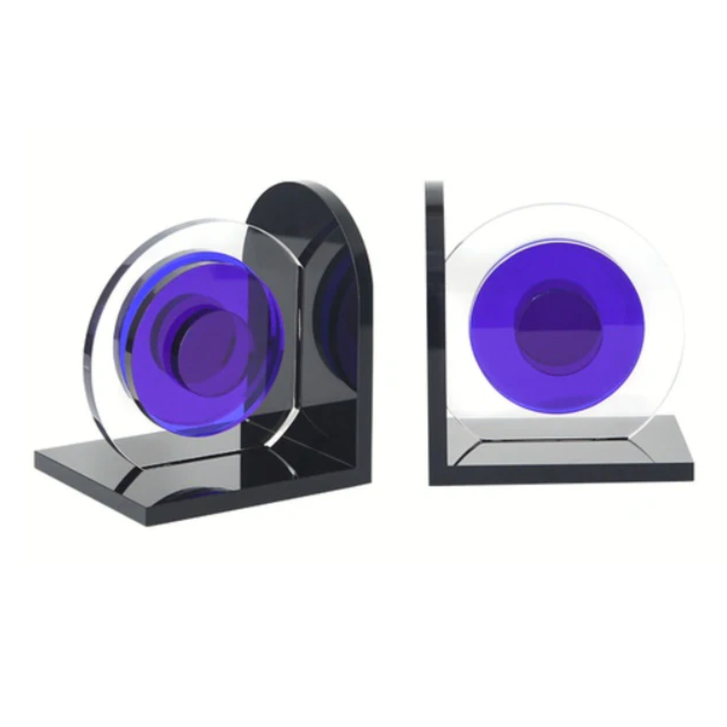 Blue Disc Bookend