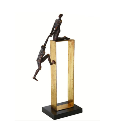 Man on square shelf Decoration-A