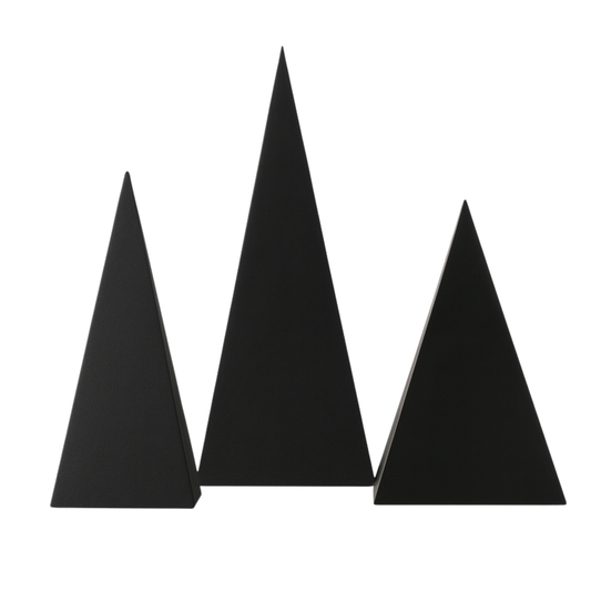 Black triangle decoration -C
