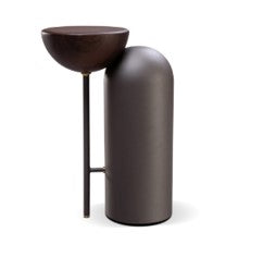 PILAO MESA LATERAL LACA DESERT+METAL PRETO 375X250X560