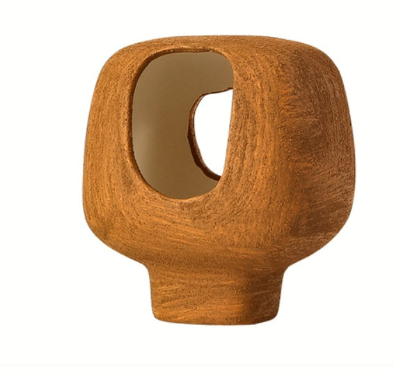 Double hole ornament Brown