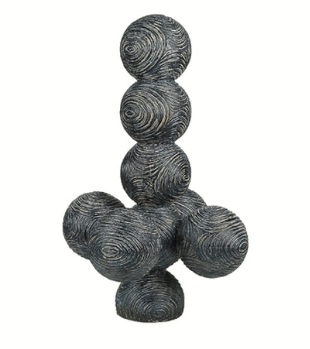 Wood grain ornaments black