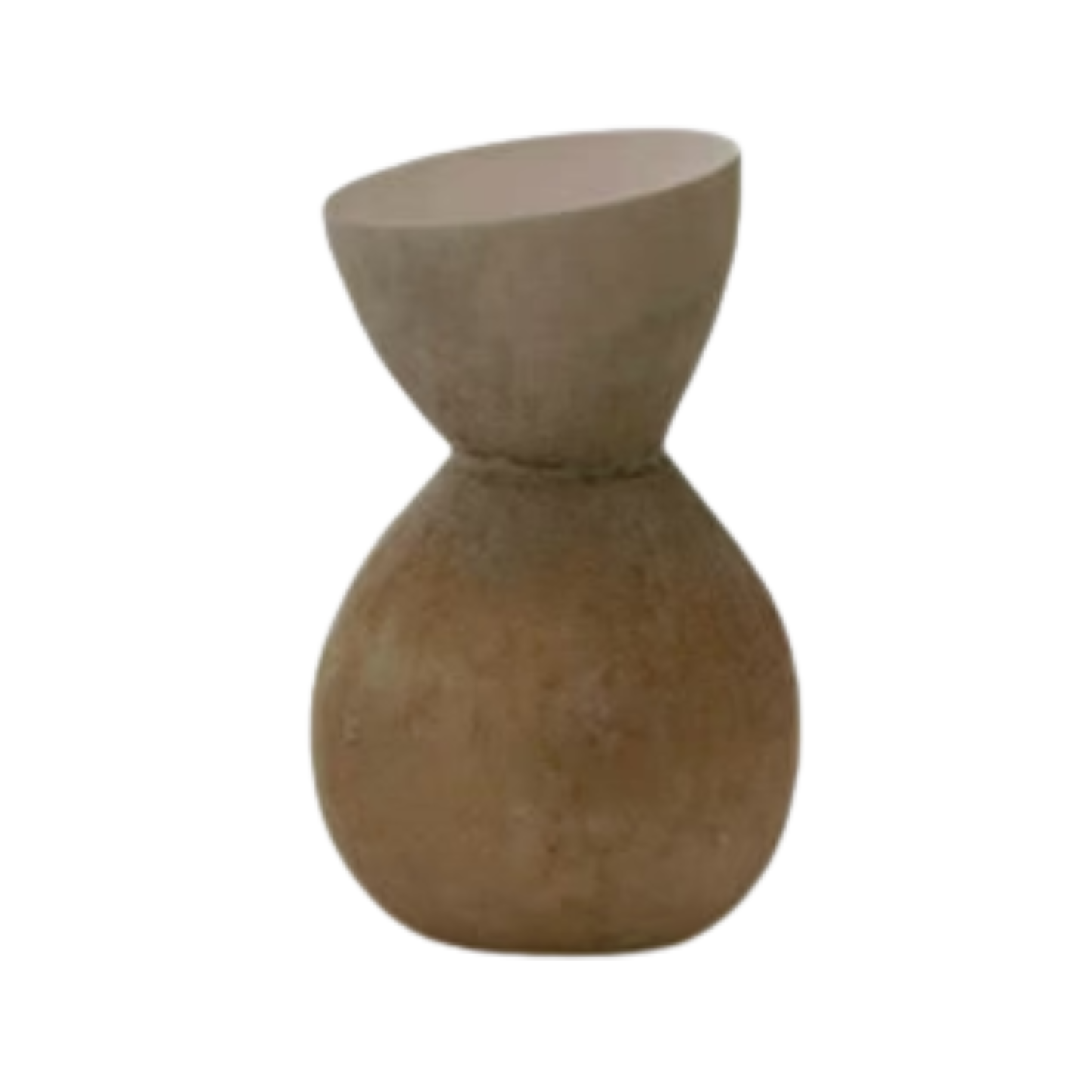 VASE INCLINE WHITE 41x41x62