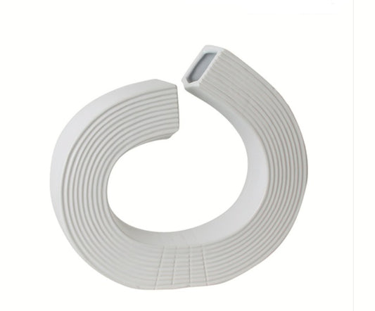 White semicircle decoration