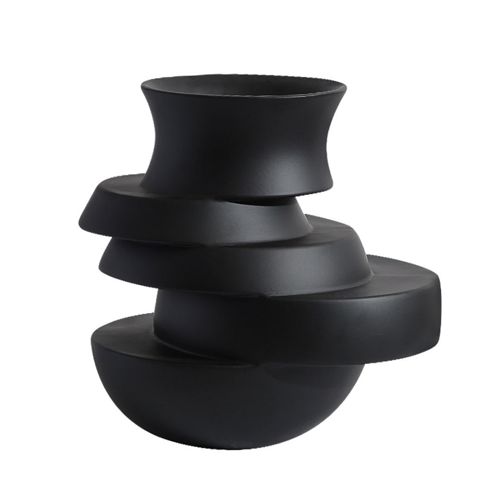 Accesorio Decorativo Irregular Vase Black A FLO